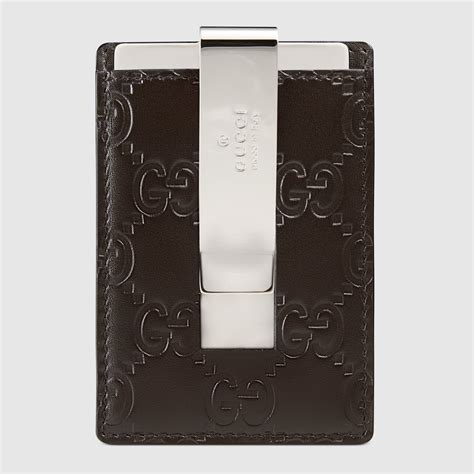 gucci diamante money clip|gucci black leather clip.